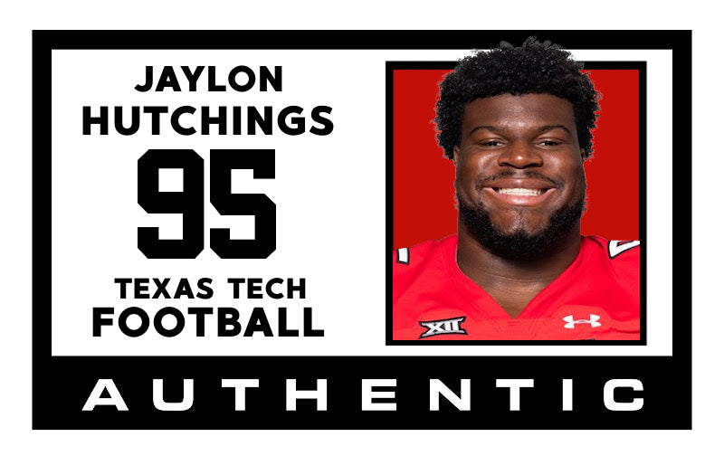 Hot] Buy New Jaylon Hutchings Jersey #95 Texas Tech Throwback Red