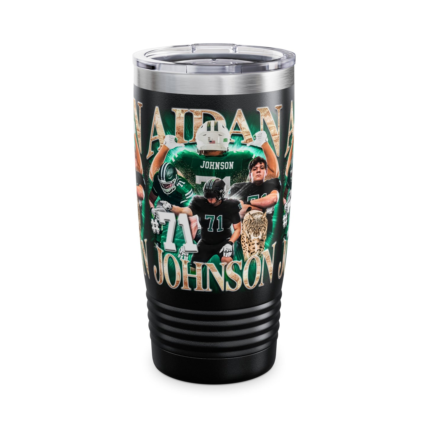 AIDAN JOHNSON STAINLESS STEEL TUMBLER