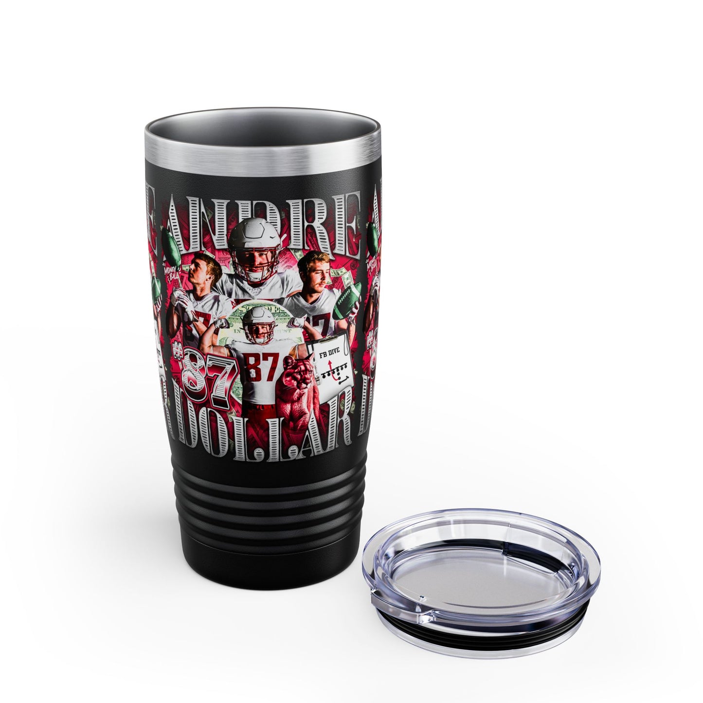 ANDRE DOLLAR STAINLESS STEEL TUMBLER