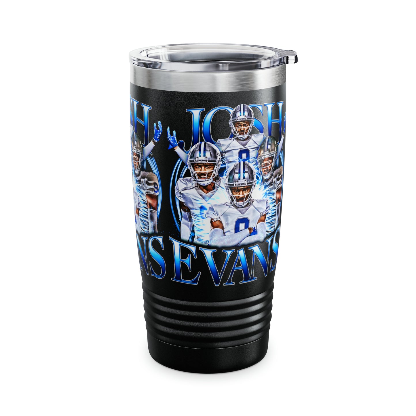 JOSH EVANS STAINLESS STEEL TUMBLER