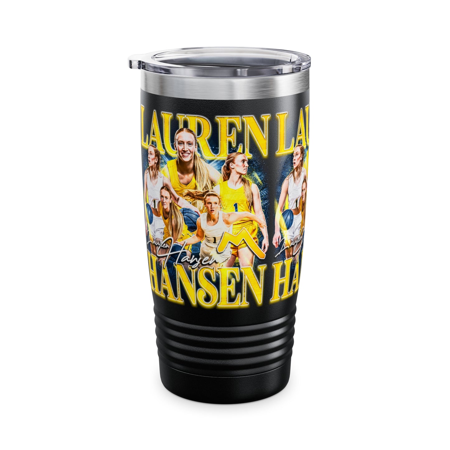 LAUREN HANSEN STAINLESS STEEL TUMBLER