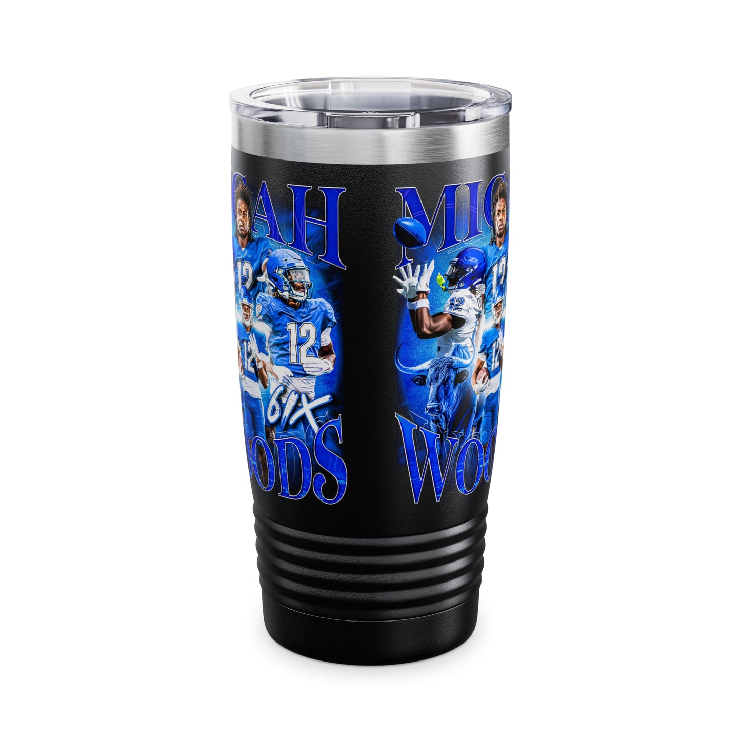 MICAH WOODS STAINLESS STEEL TUMBLER