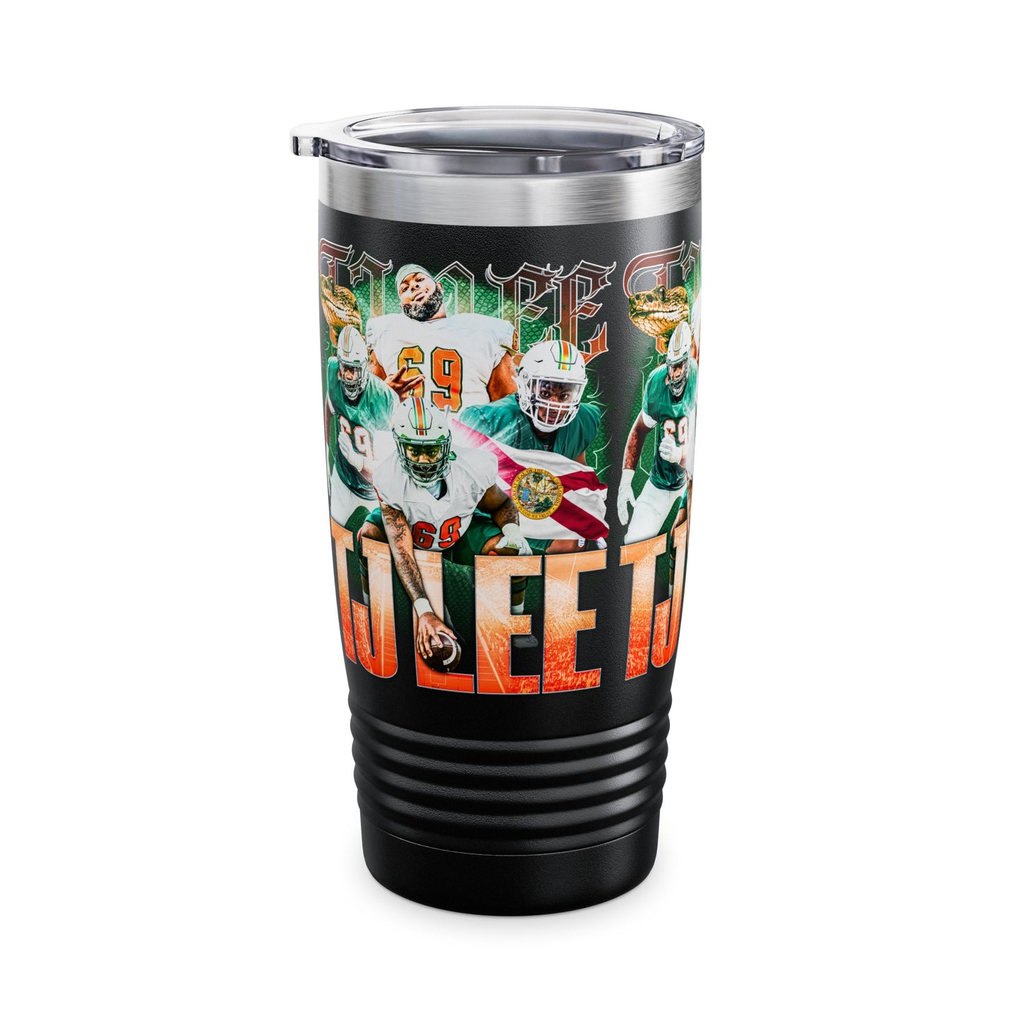 TJ LEE STAINLESS STEEL TUMBLER