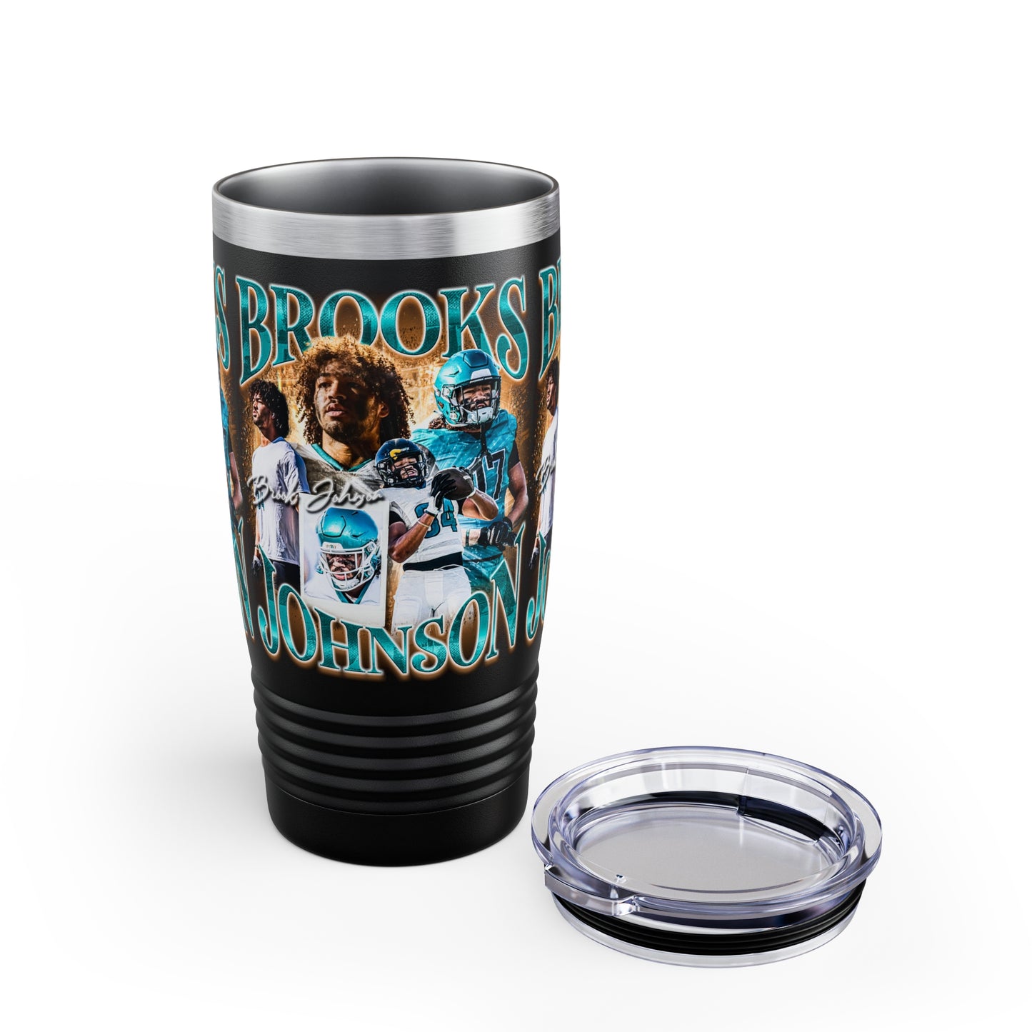 BROOKS JOHNSON STAINLESS STEEL TUMBLER