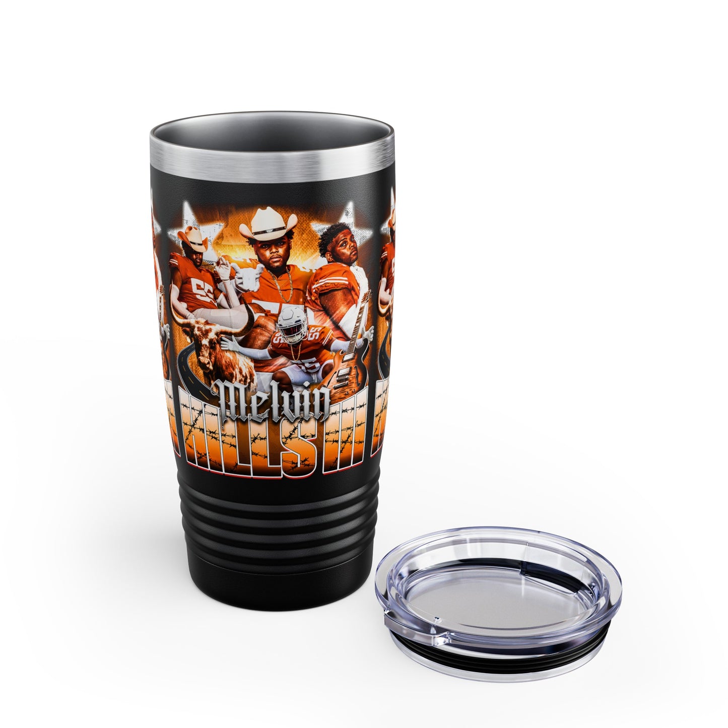 MELVIN HILLS STAINLESS STEEL TUMBLER