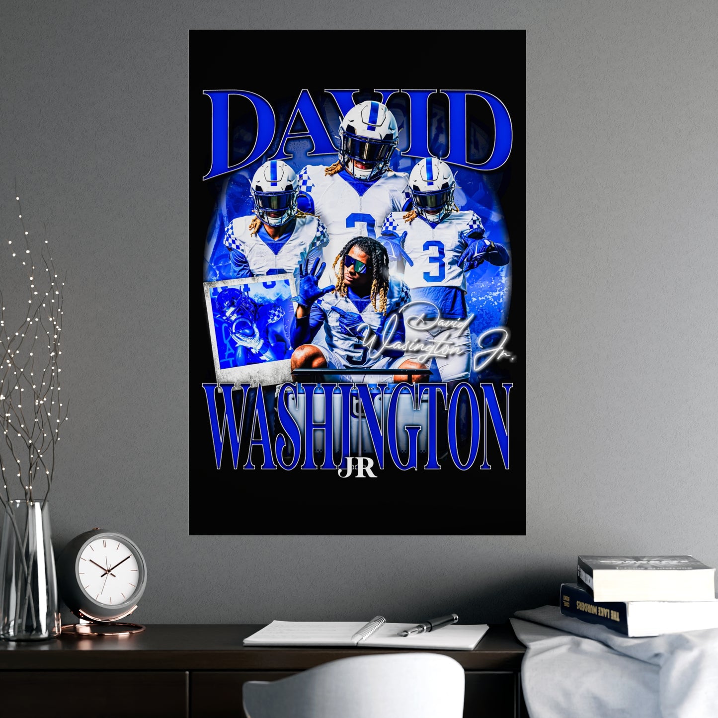 DAVID WASHINGTON 24"x36" POSTER