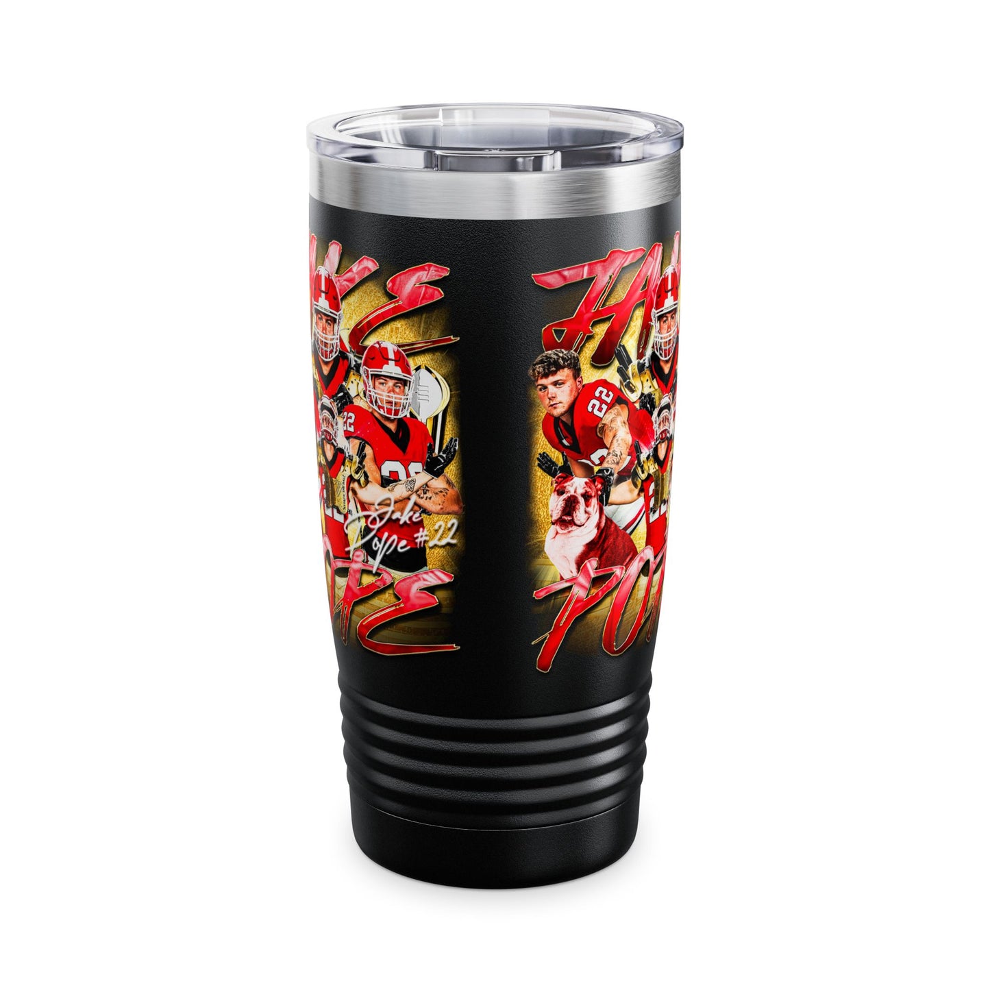 JAKE POPE STAINLESS STEEL TUMBLER