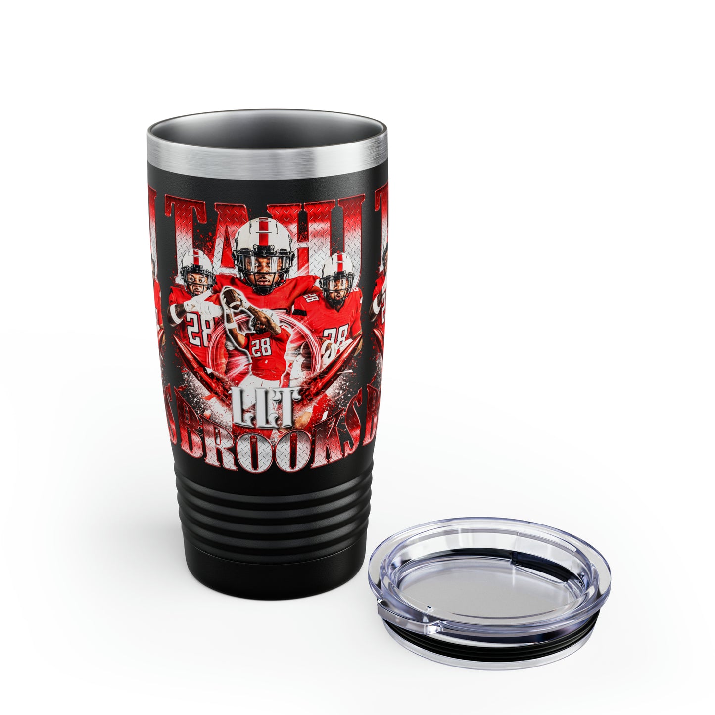 TAHJ BROOKS STAINLESS STEEL TUMBLER