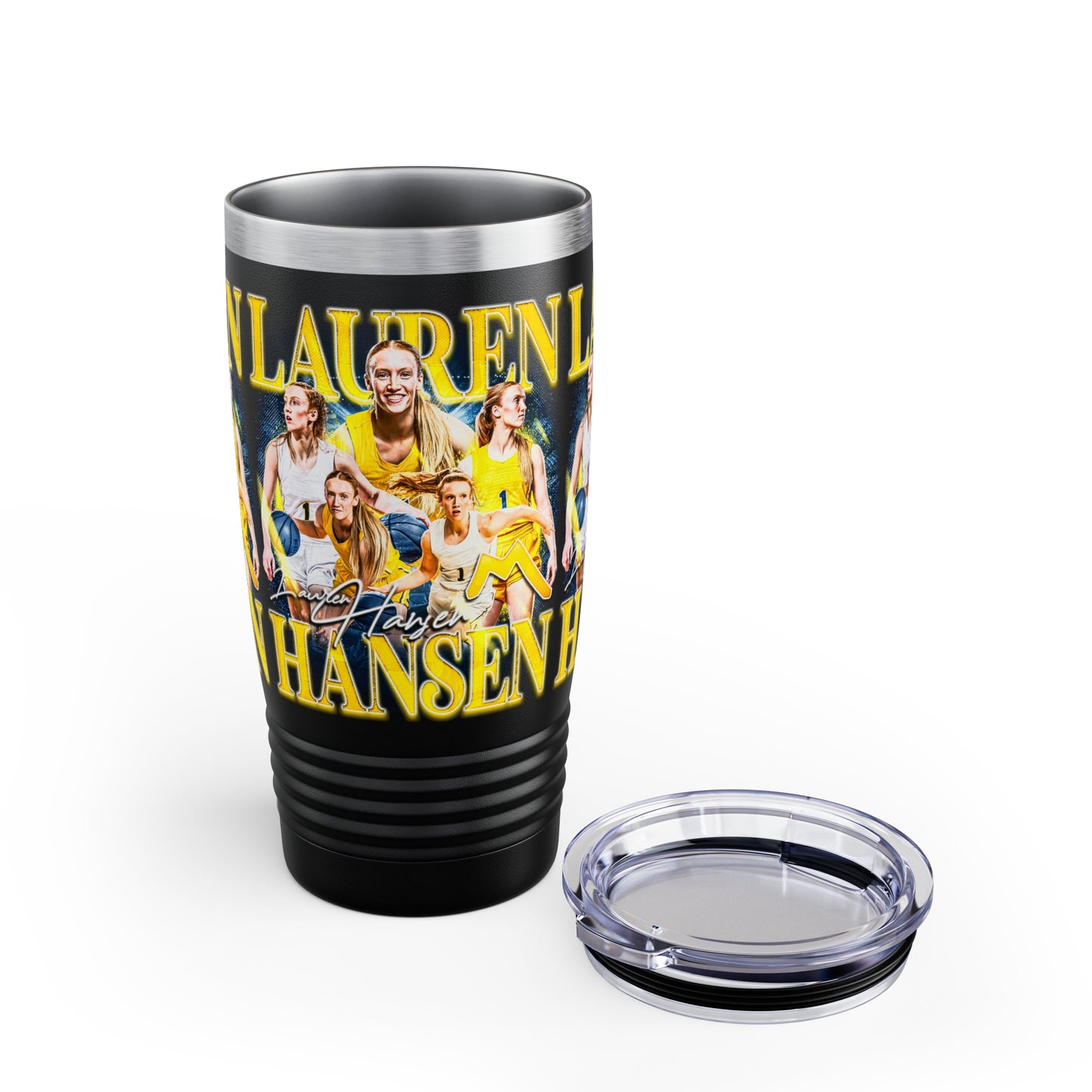 LAUREN HANSEN STAINLESS STEEL TUMBLER