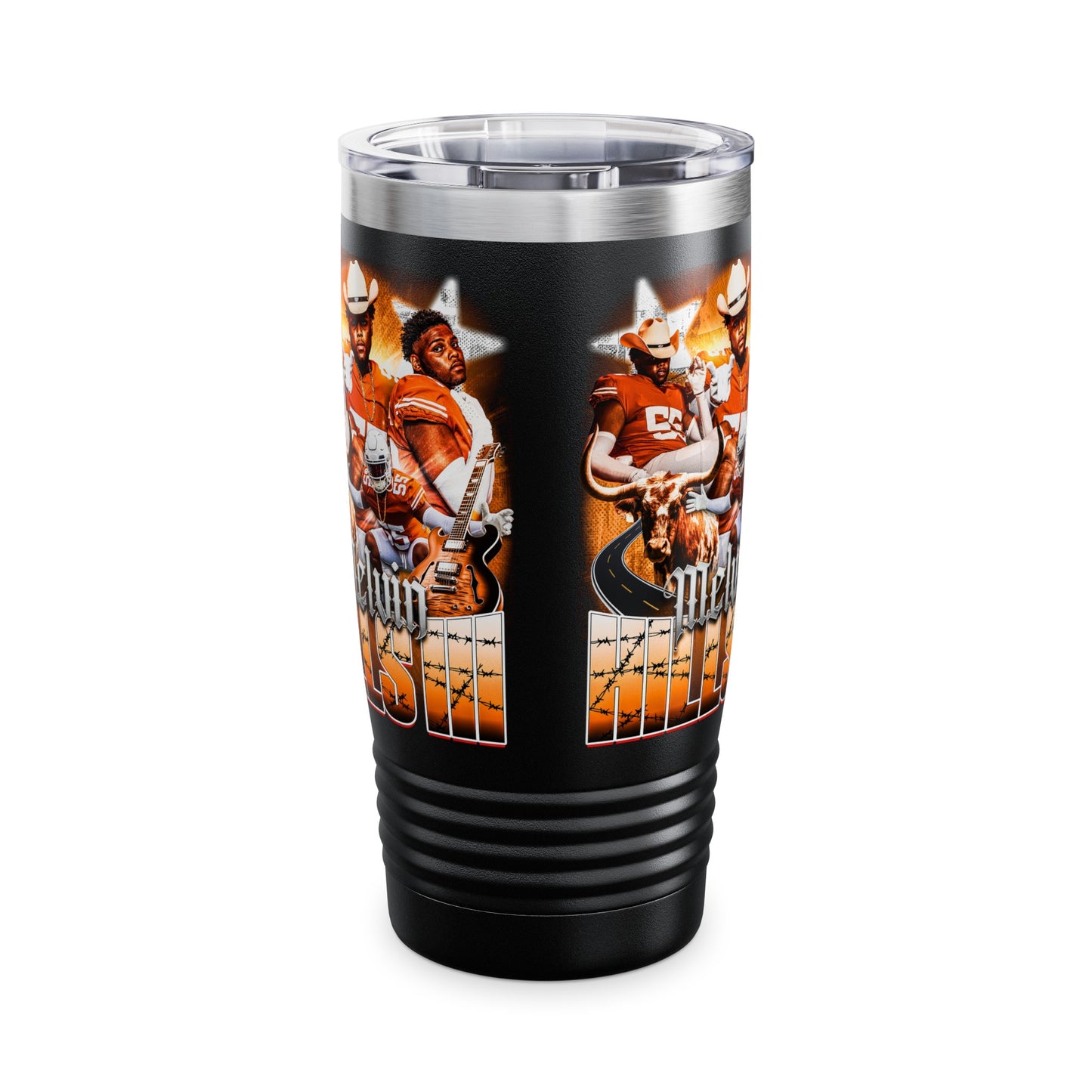 MELVIN HILLS STAINLESS STEEL TUMBLER