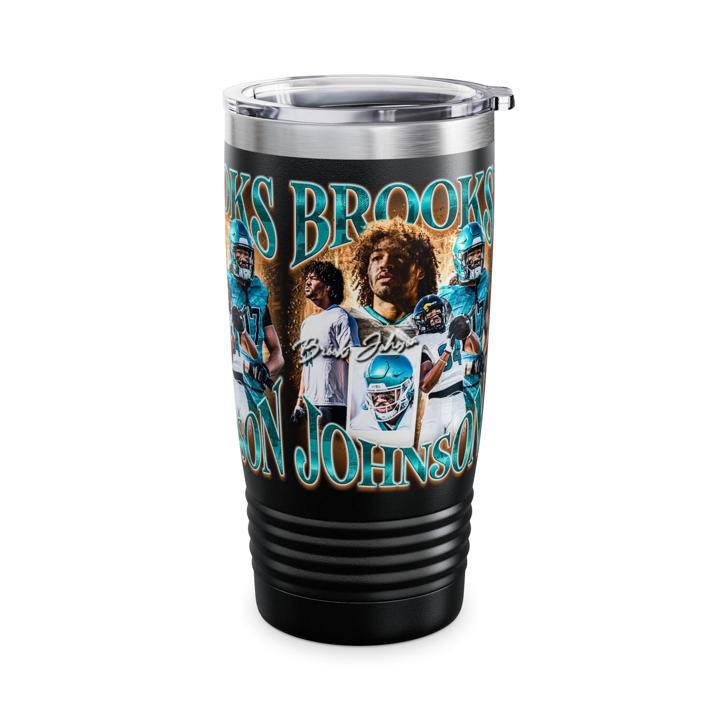 BROOKS JOHNSON STAINLESS STEEL TUMBLER