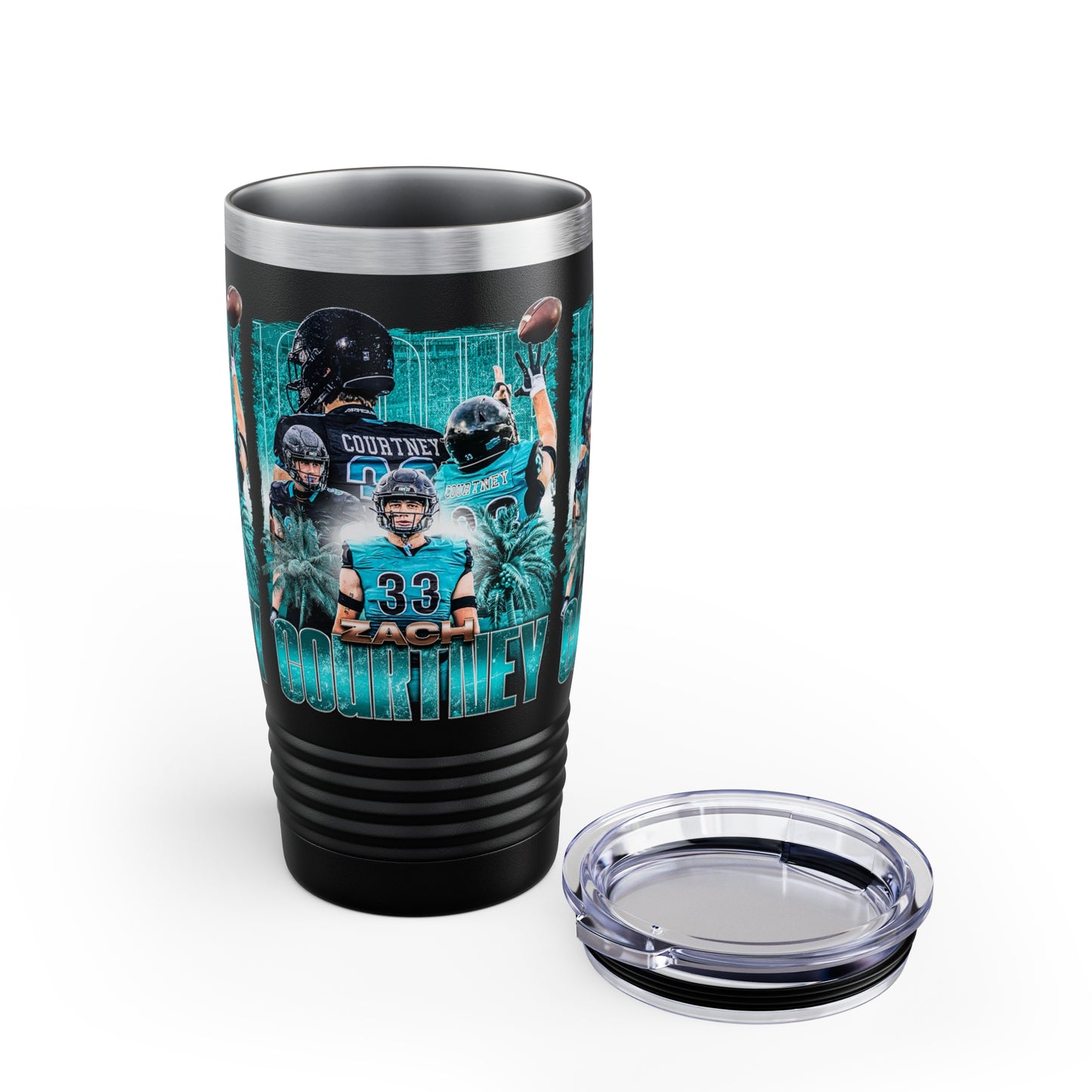 ZACH COURTNEY STAINLESS STEEL TUMBLER