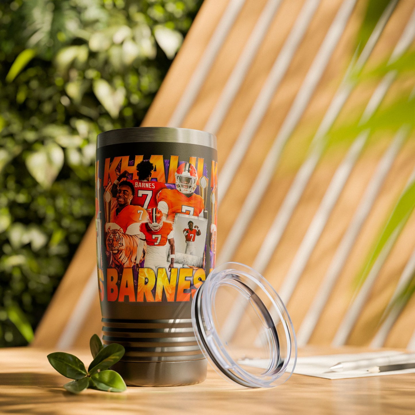 KHALIL BARNES STAINLESS STEEL TUMBLER