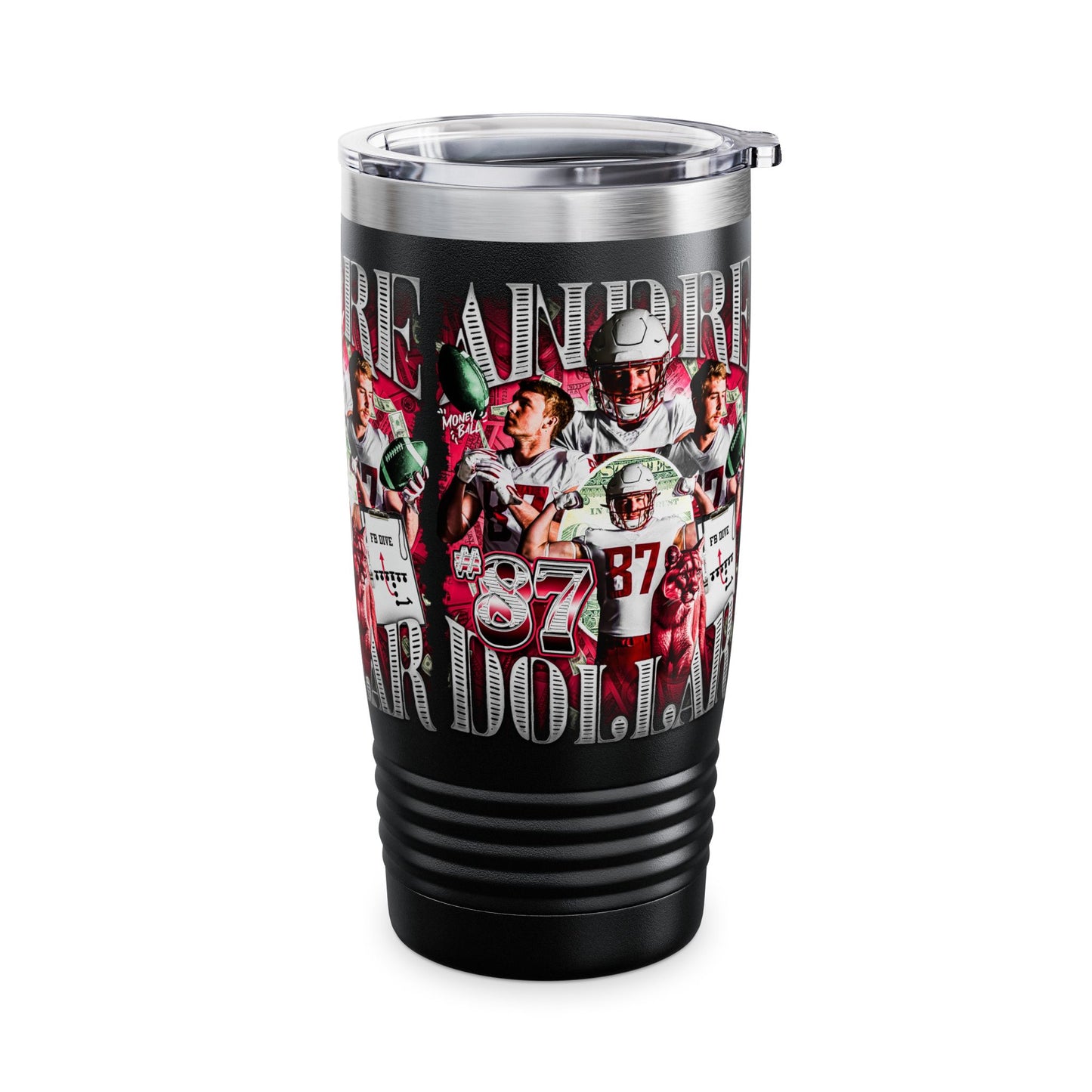 ANDRE DOLLAR STAINLESS STEEL TUMBLER