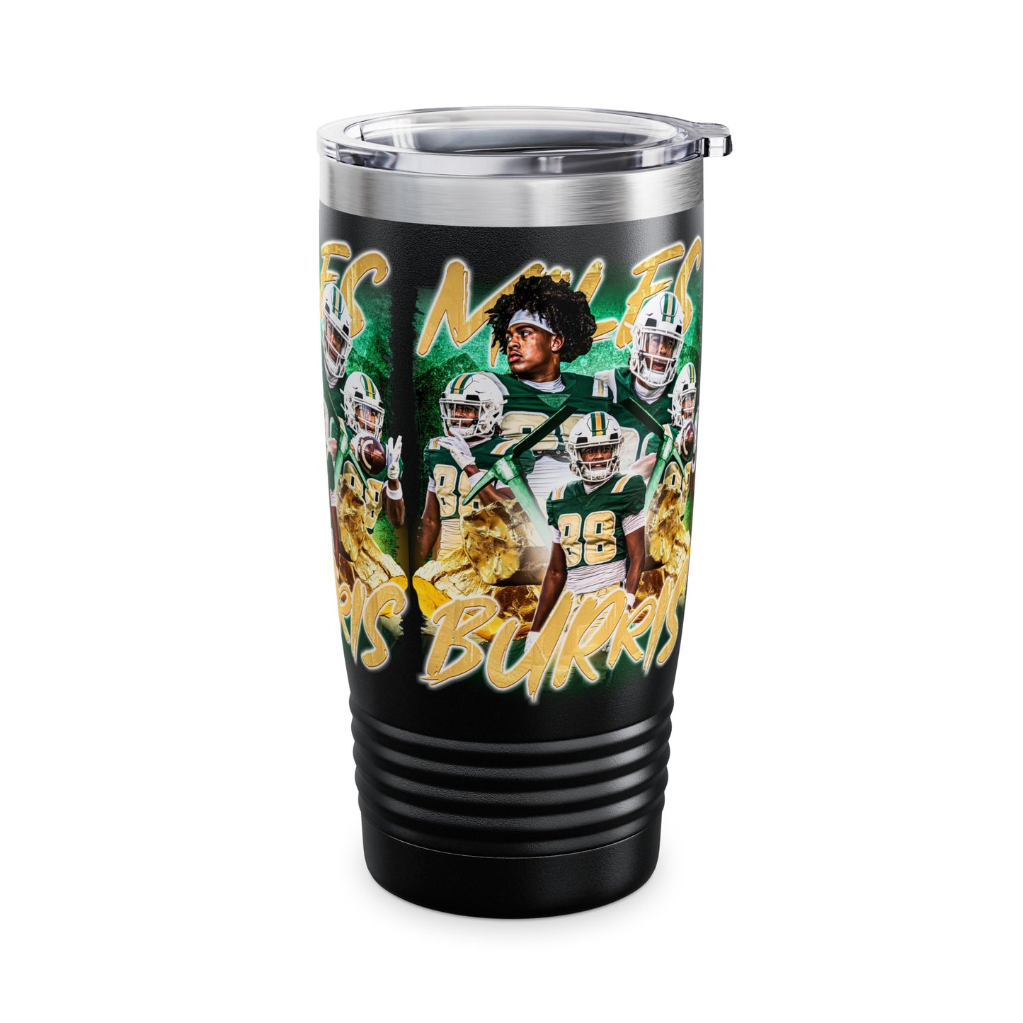 MILES BURRIS STAINLESS STEEL TUMBLER