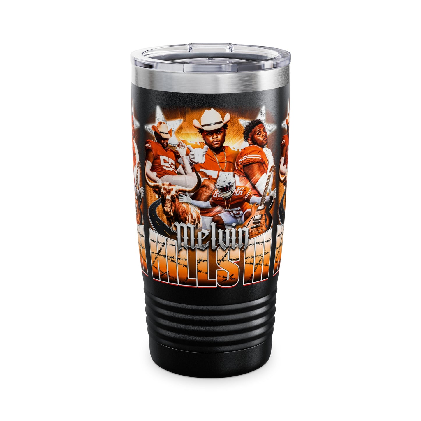 MELVIN HILLS STAINLESS STEEL TUMBLER