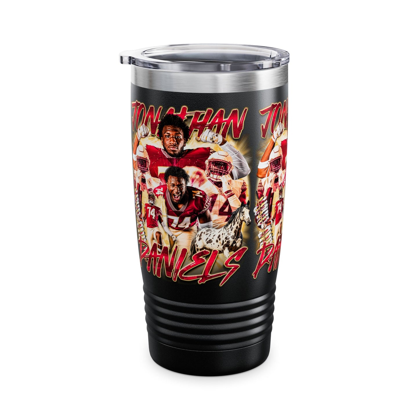 JONATHAN DANIELS STAINLESS STEEL TUMBLER