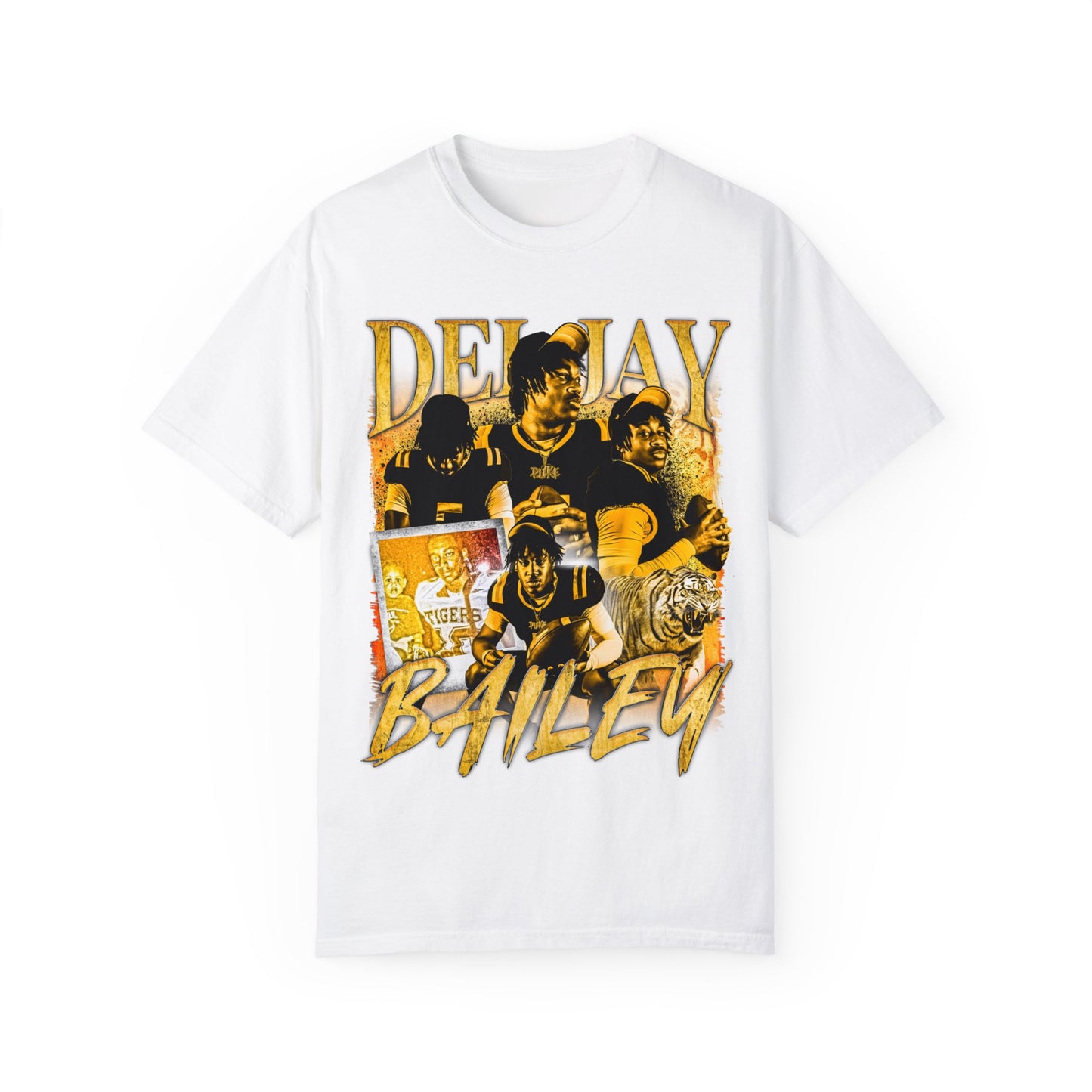 DELJAY BAILEY ICY WHITE HEAVYWEIGHT PREMIUM VINTAGE TEE