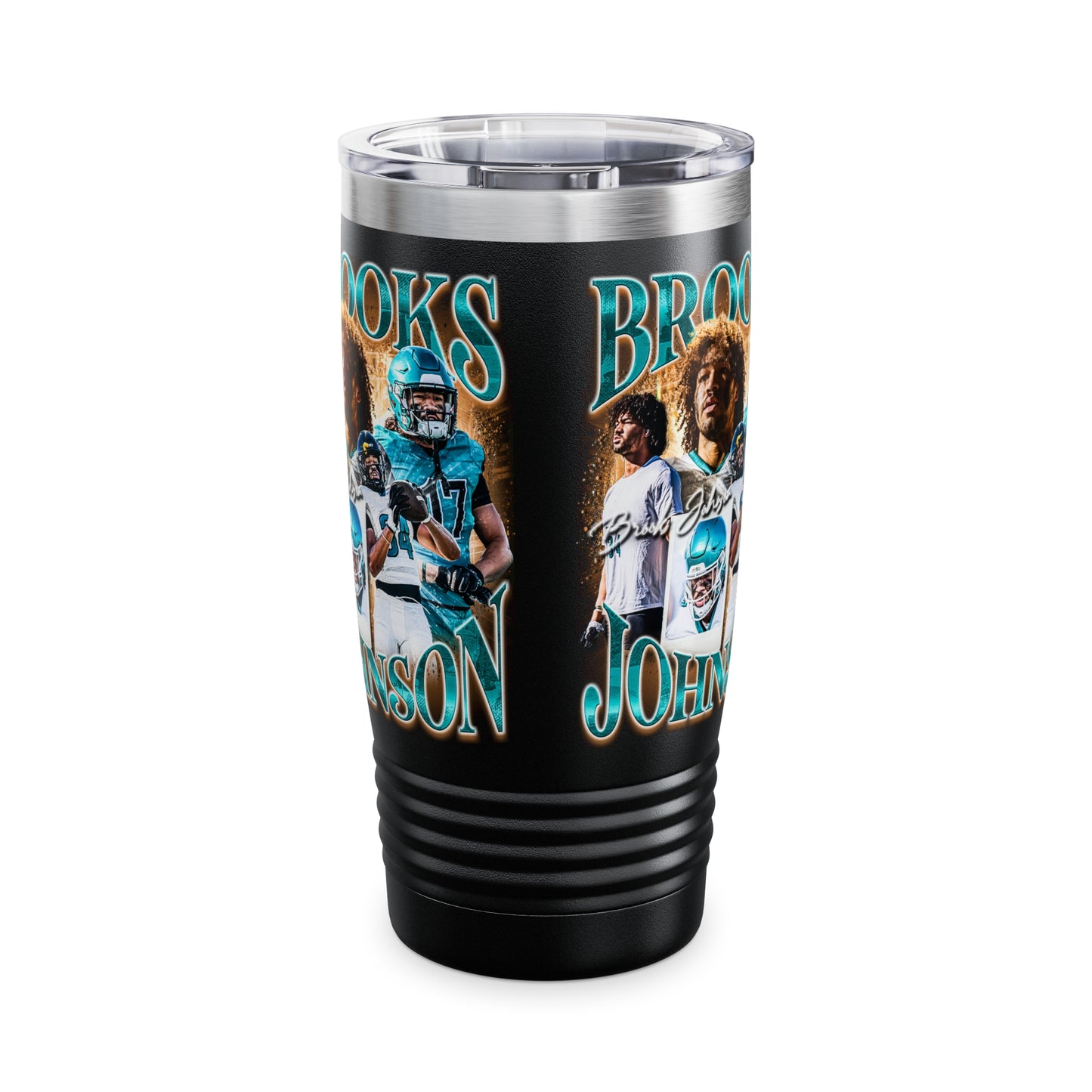 BROOKS JOHNSON STAINLESS STEEL TUMBLER