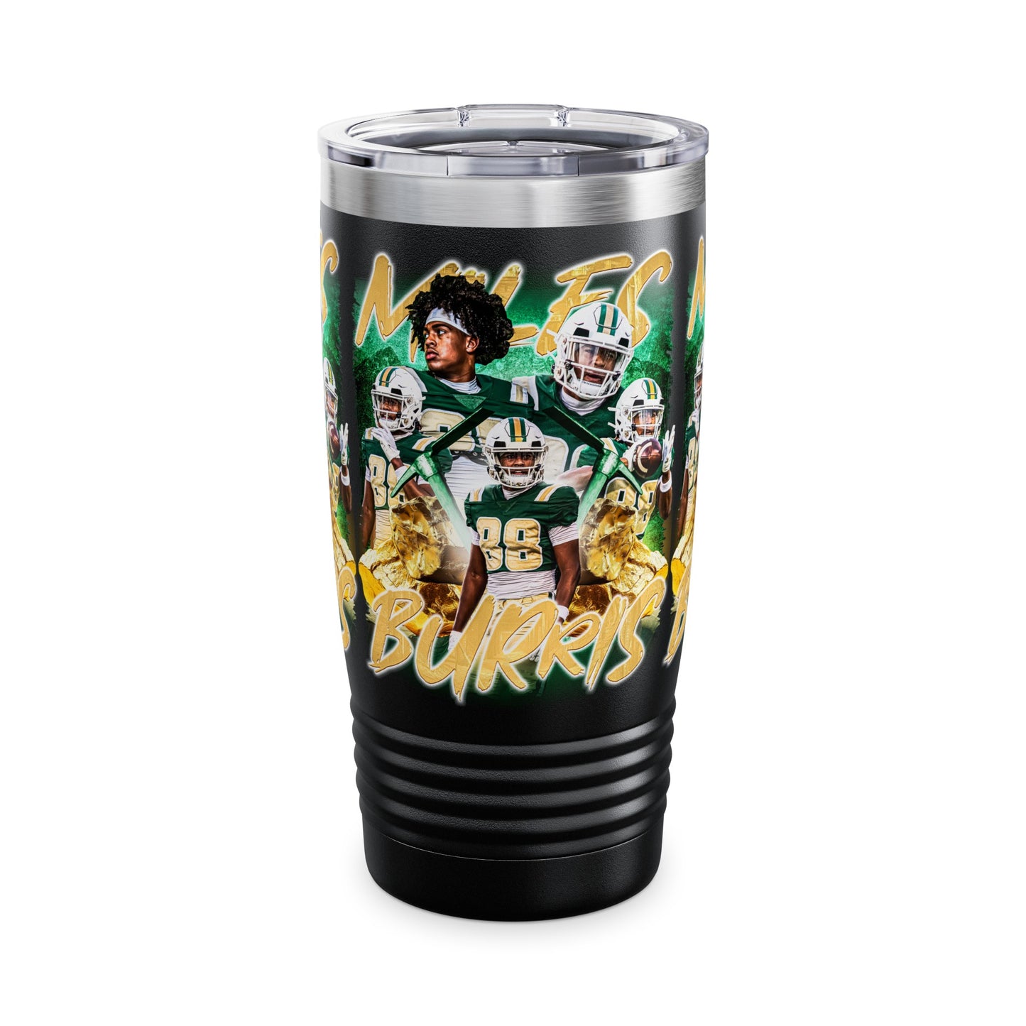 MILES BURRIS STAINLESS STEEL TUMBLER