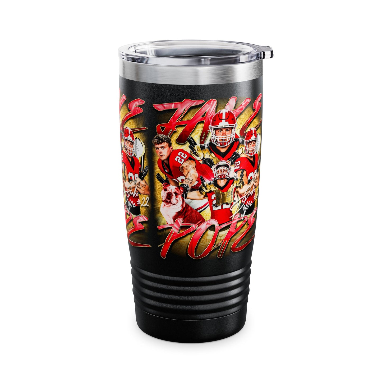 JAKE POPE STAINLESS STEEL TUMBLER