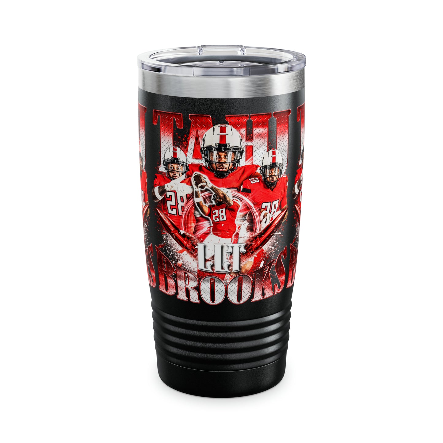 TAHJ BROOKS STAINLESS STEEL TUMBLER