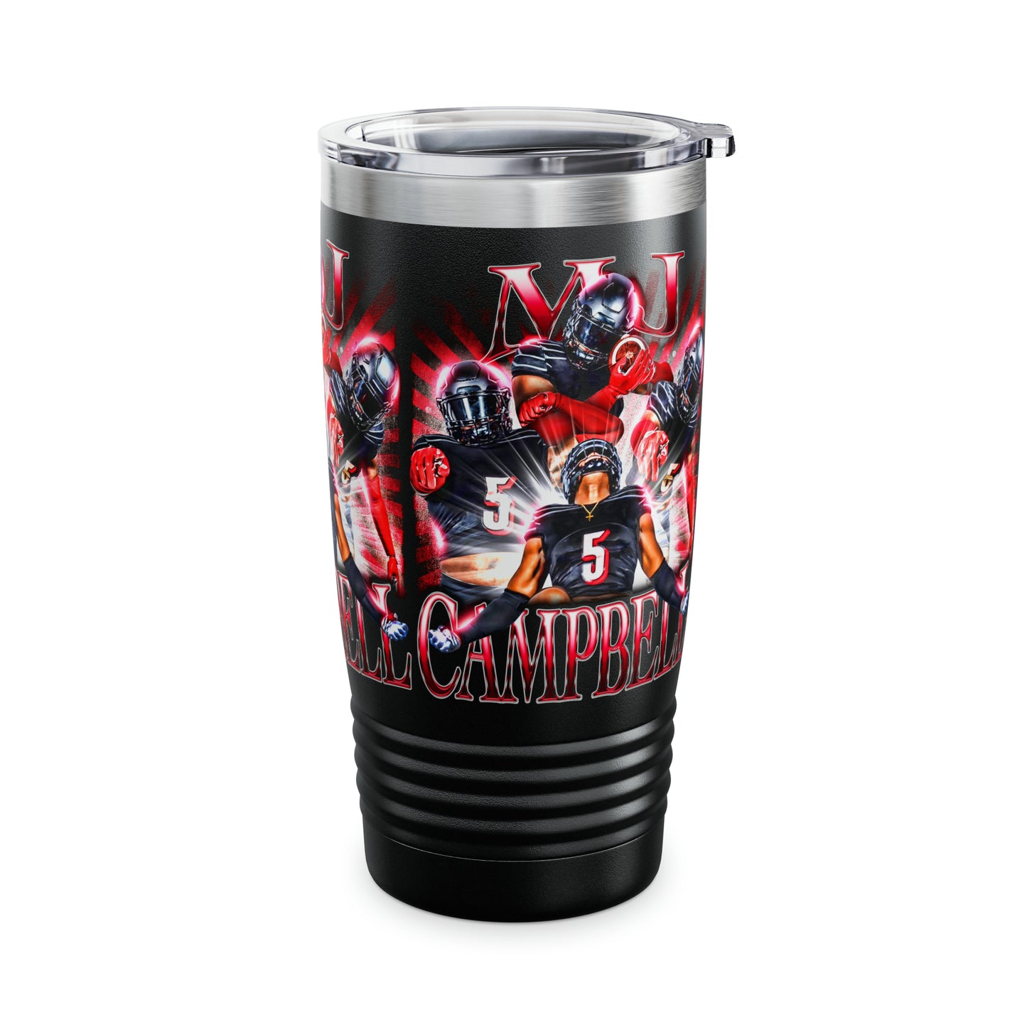 MJ CAMPBELL STAINLESS STEEL TUMBLER