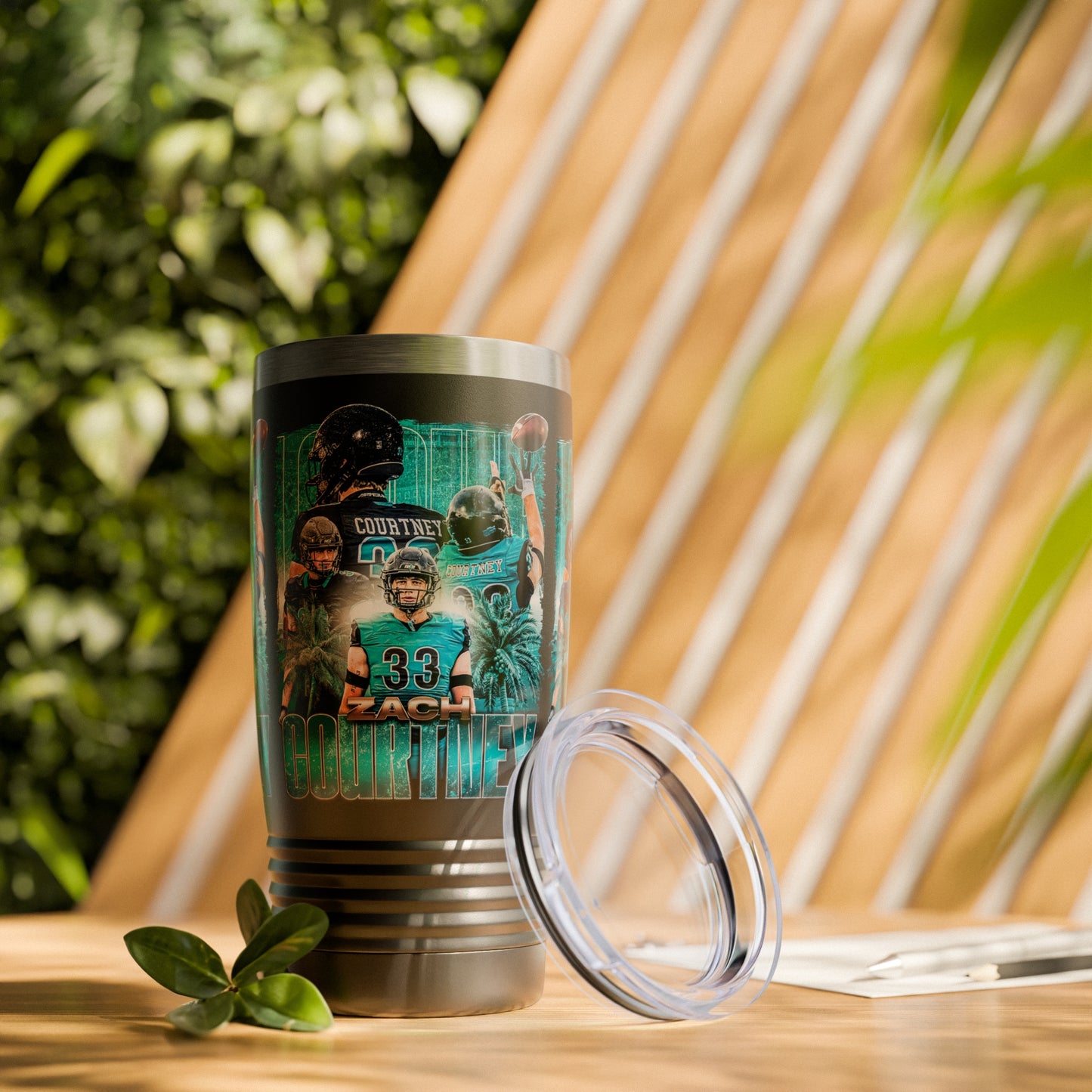 ZACH COURTNEY STAINLESS STEEL TUMBLER