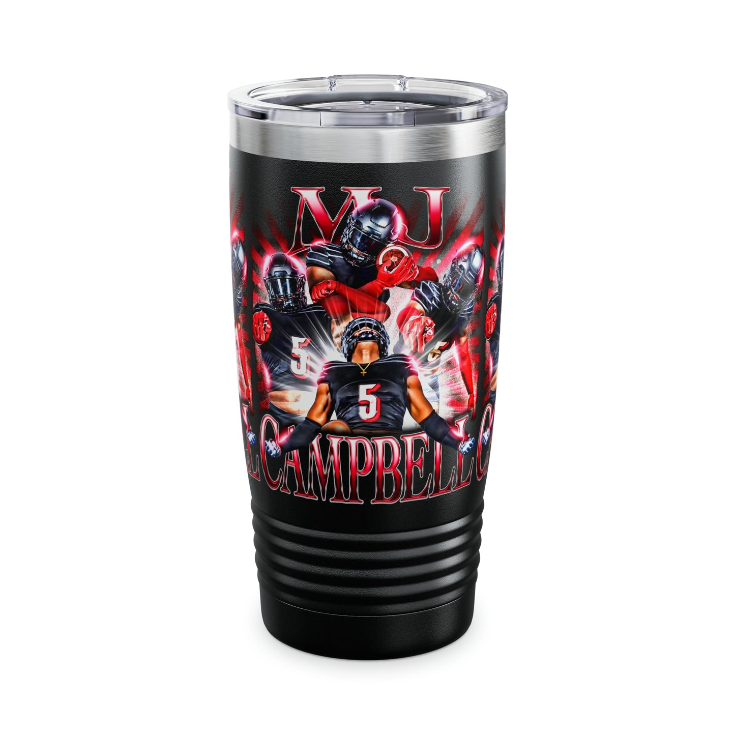 MJ CAMPBELL STAINLESS STEEL TUMBLER