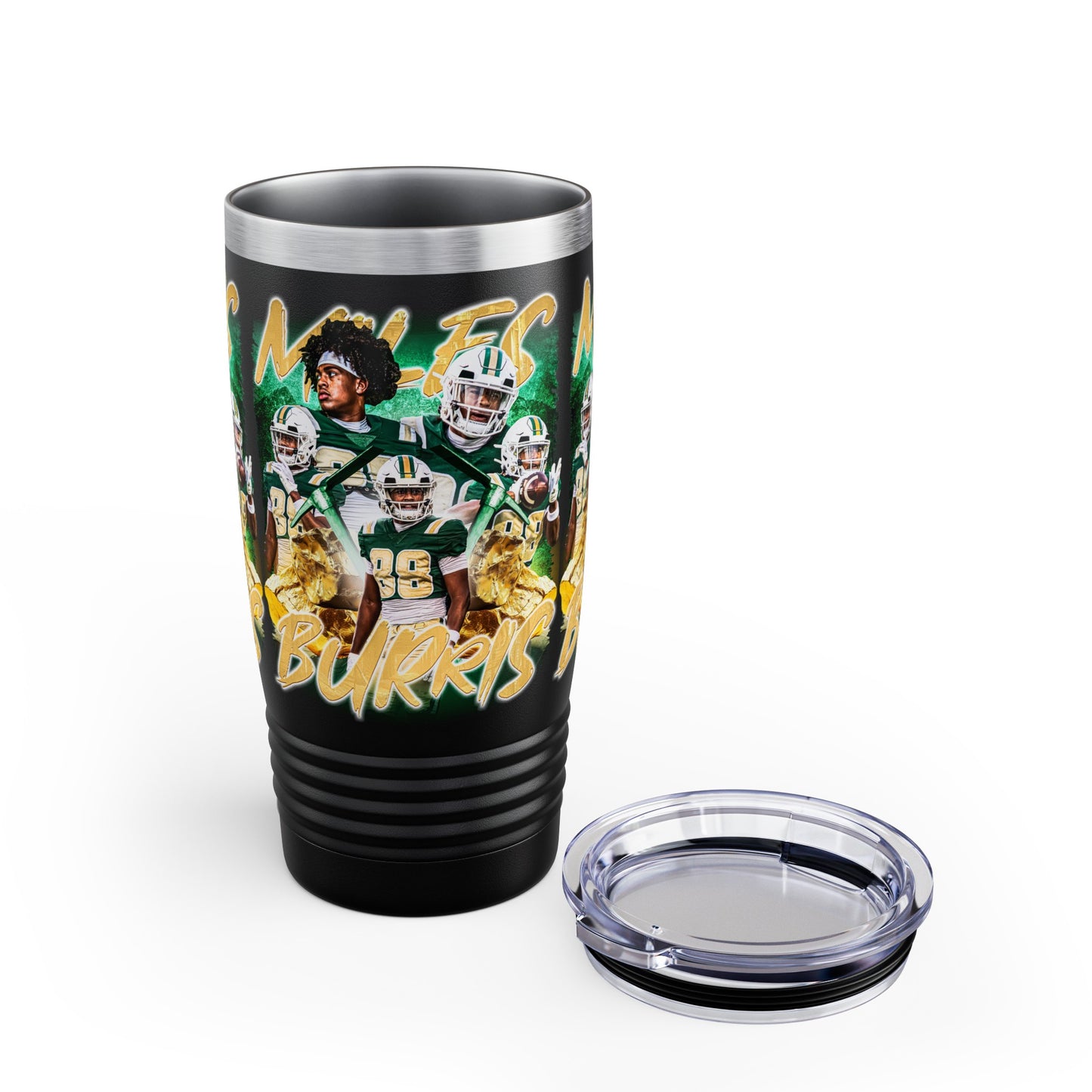 MILES BURRIS STAINLESS STEEL TUMBLER