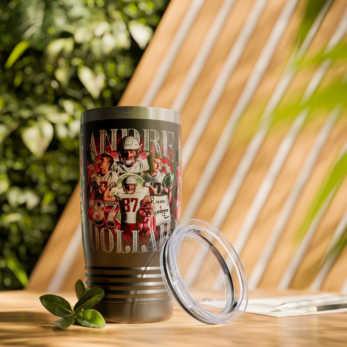 ANDRE DOLLAR STAINLESS STEEL TUMBLER