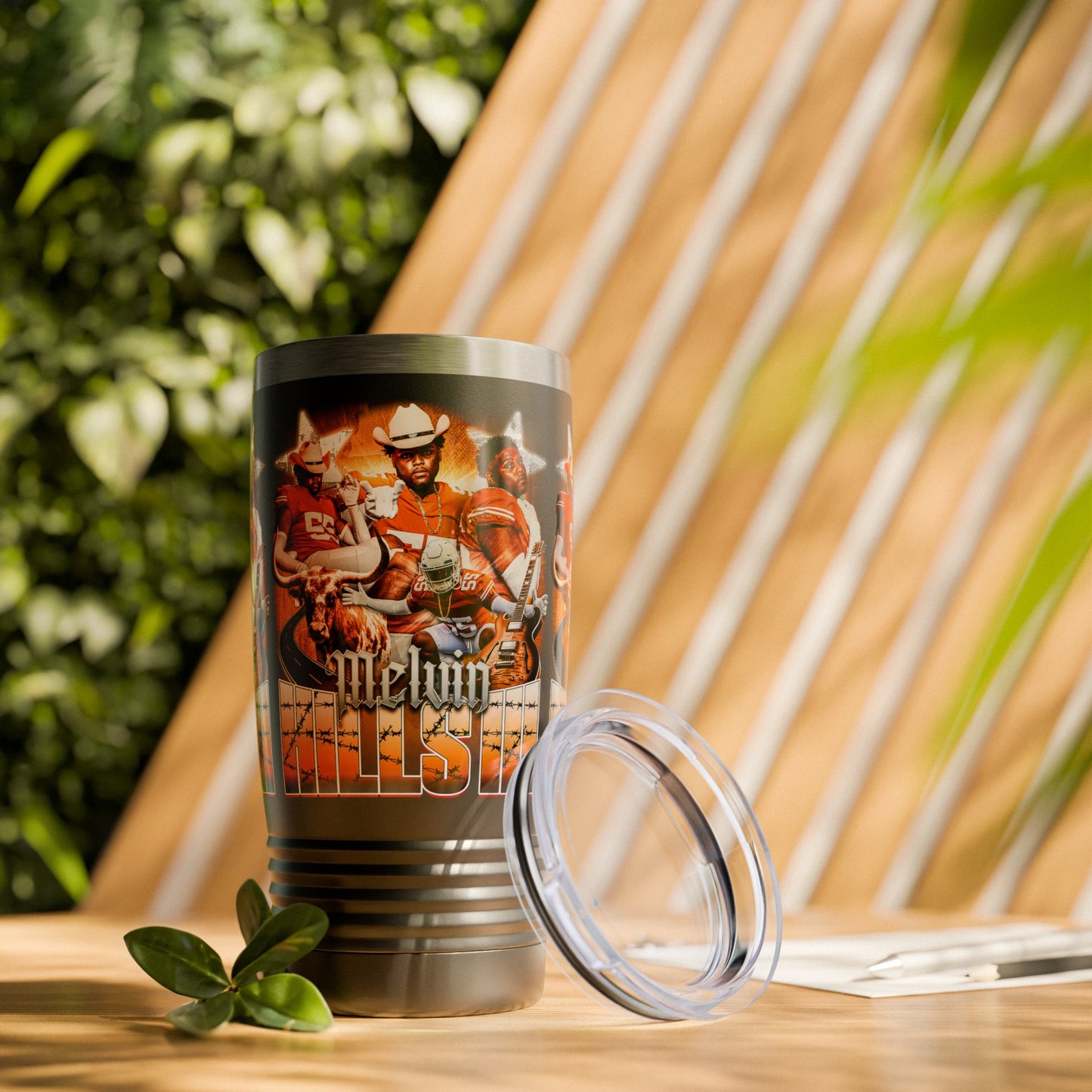 MELVIN HILLS STAINLESS STEEL TUMBLER