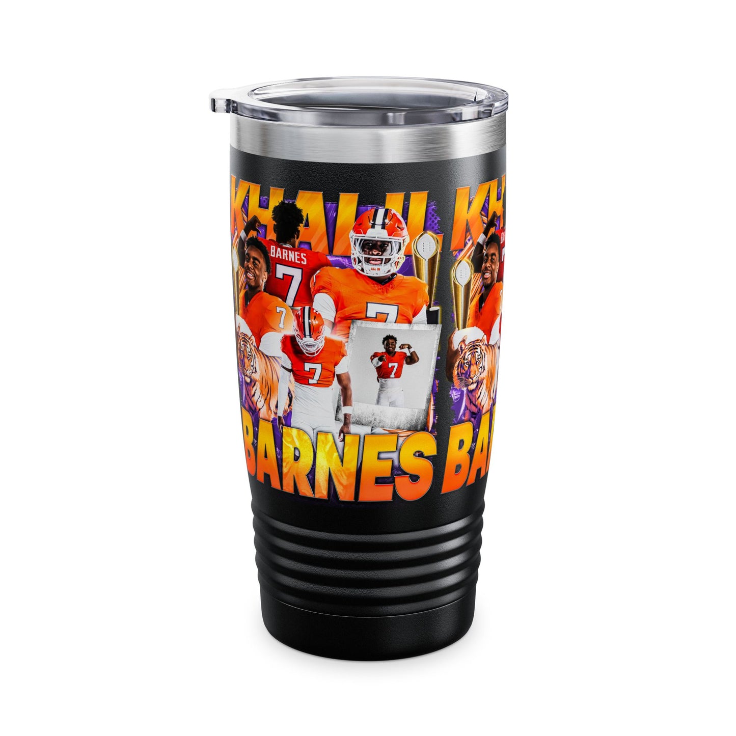 KHALIL BARNES STAINLESS STEEL TUMBLER