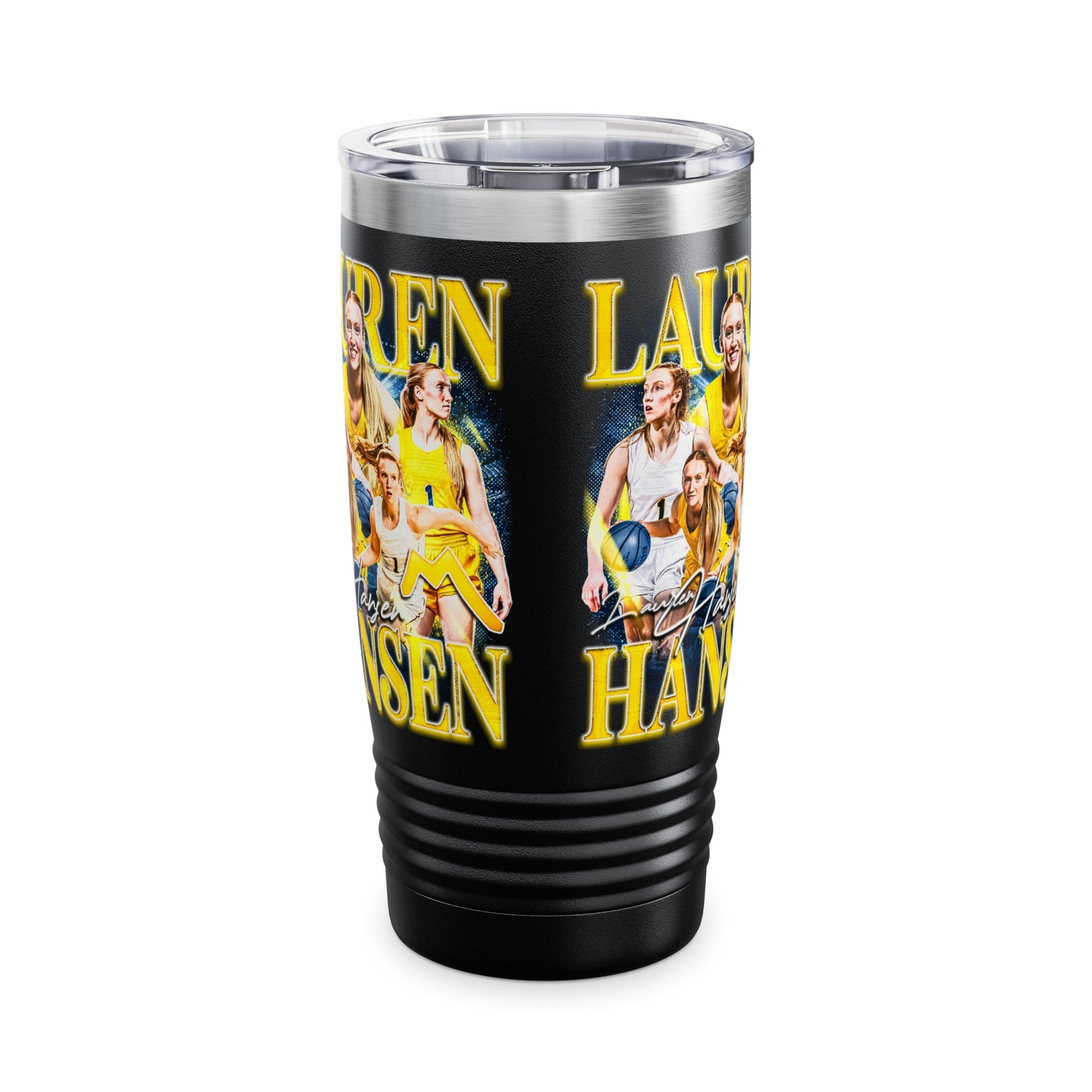 LAUREN HANSEN STAINLESS STEEL TUMBLER