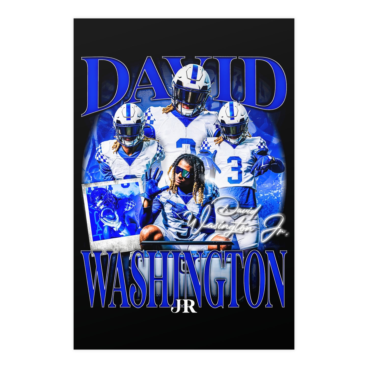 DAVID WASHINGTON 24"x36" POSTER