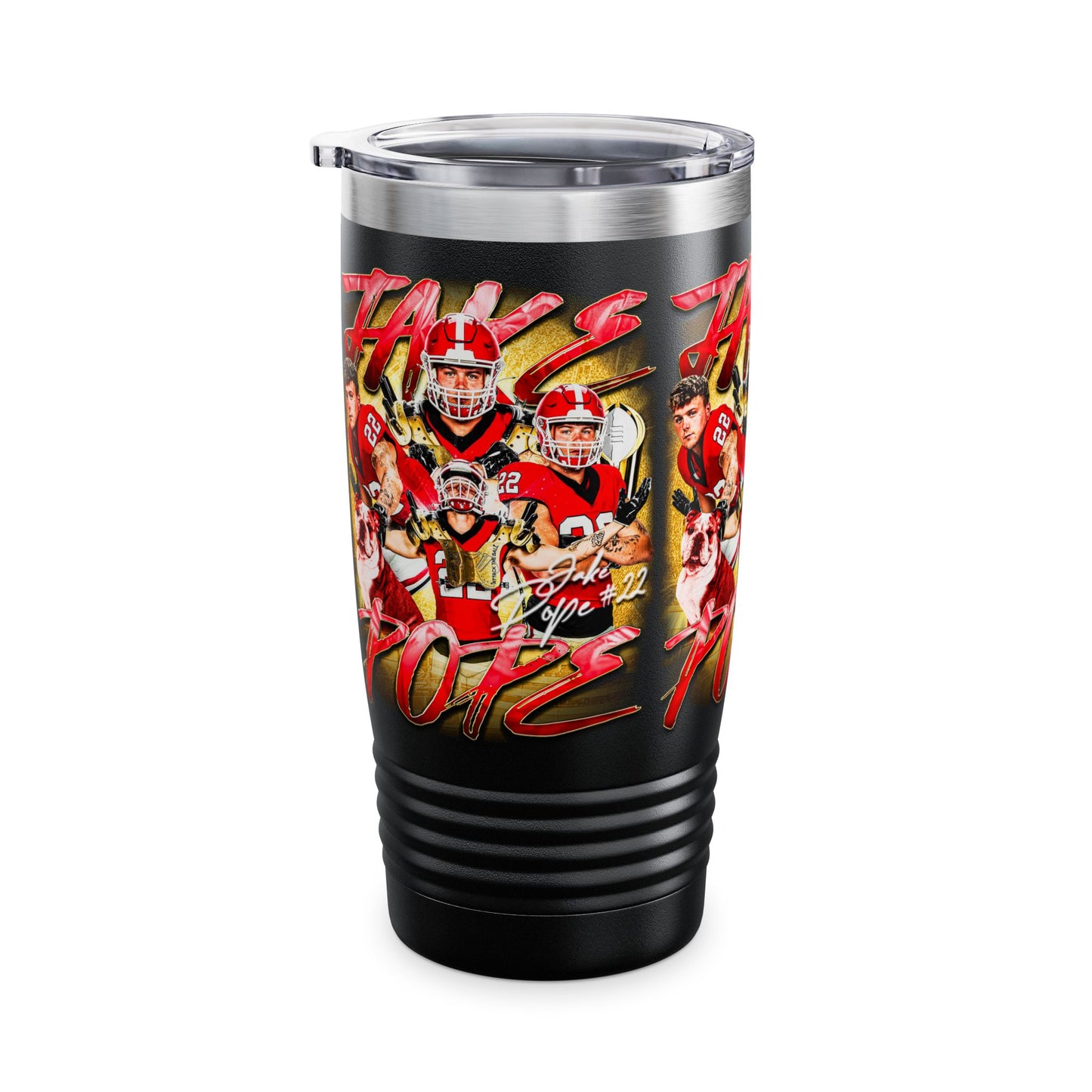 JAKE POPE STAINLESS STEEL TUMBLER