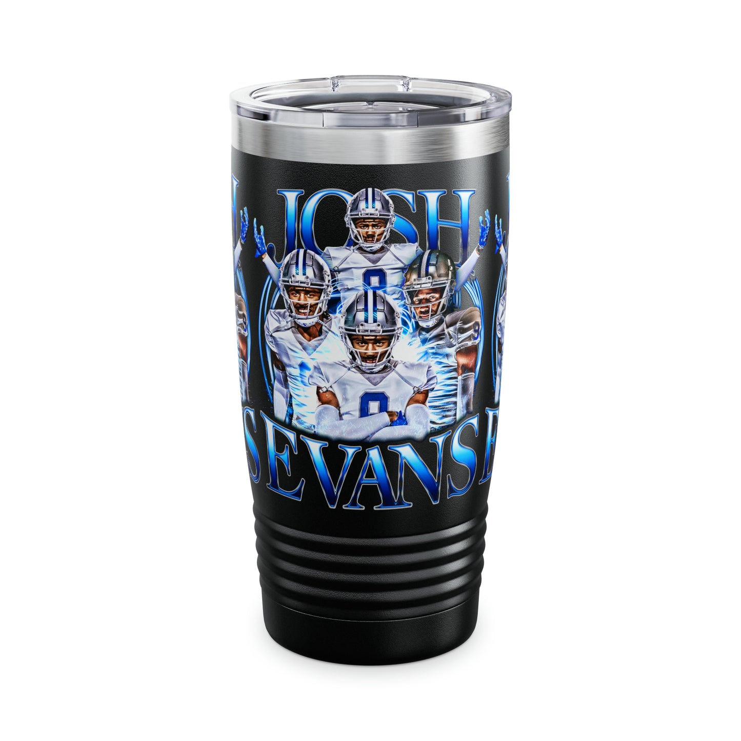 JOSH EVANS STAINLESS STEEL TUMBLER