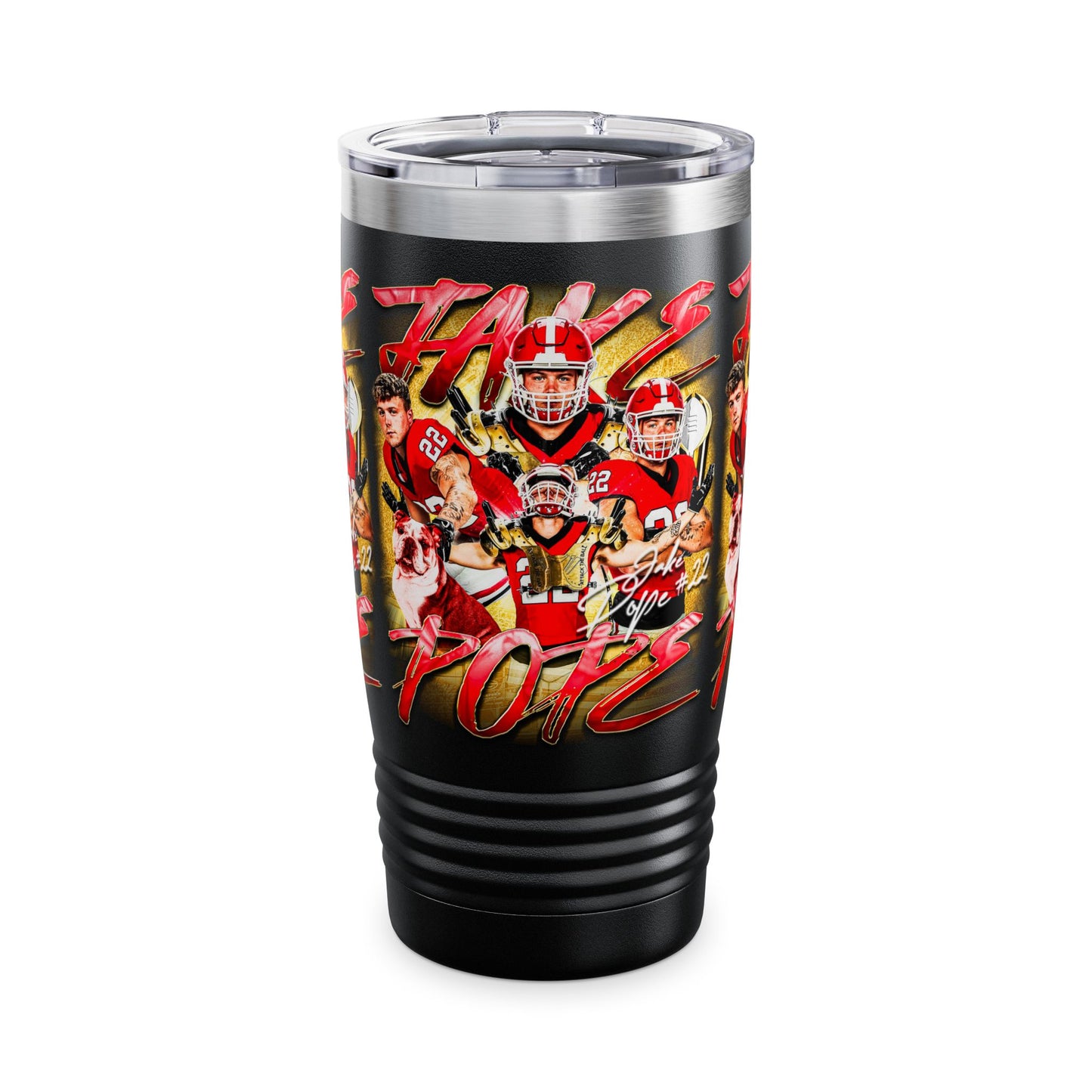 JAKE POPE STAINLESS STEEL TUMBLER