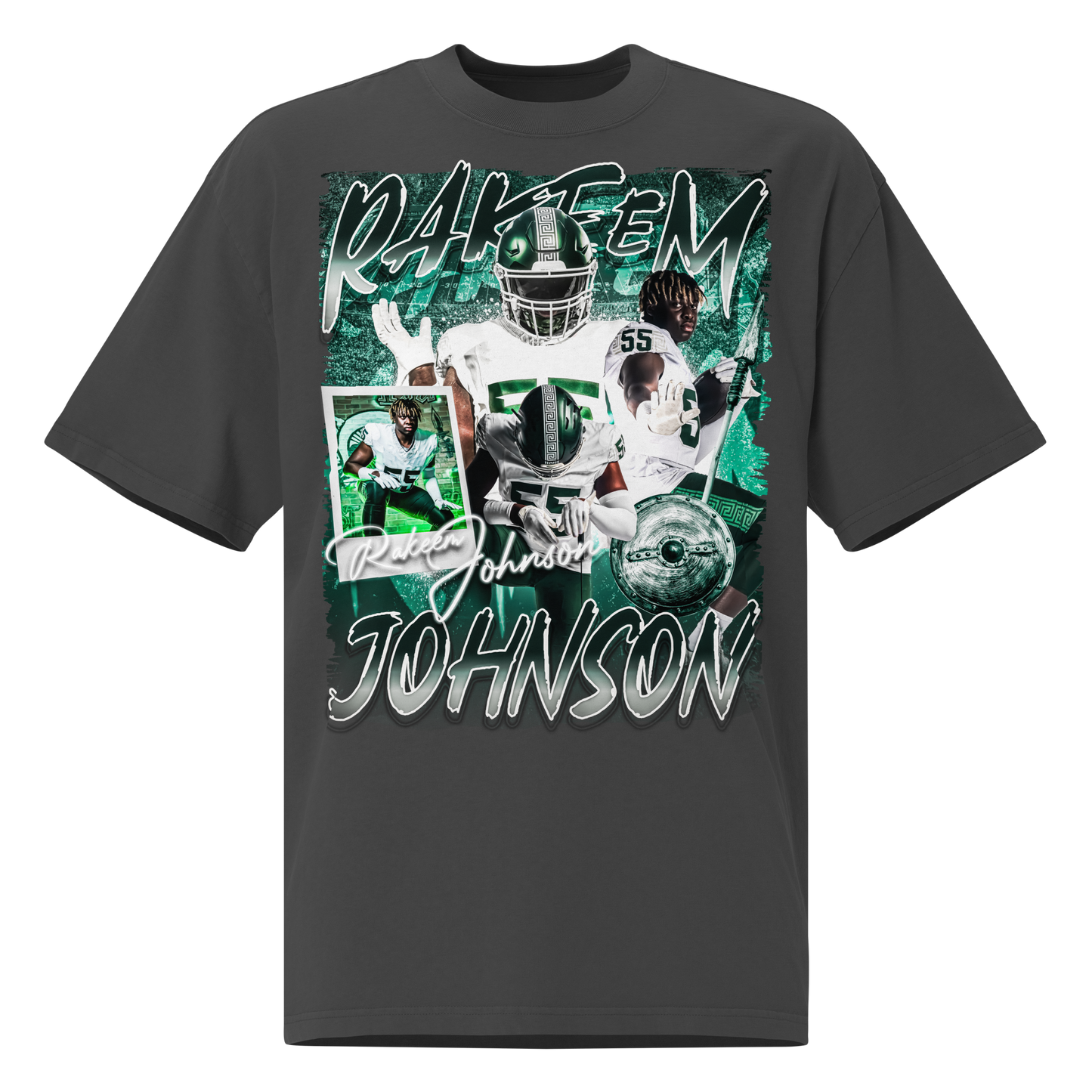 RAKEEM JOHNSON FADED BLACK VINTAGE TEE