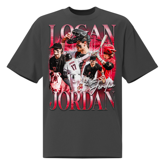 LOGAN JORDAN FADED BLACK VINTAGE TEE