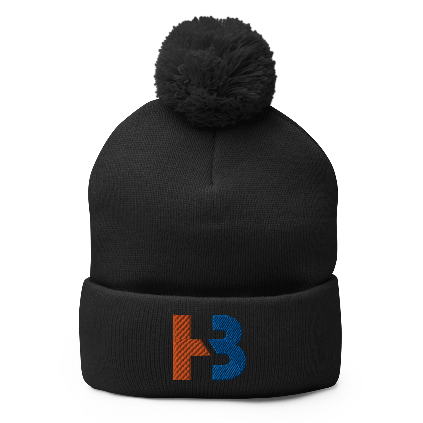 HOWARD BROWN CUFFED POM-POM BEANIE