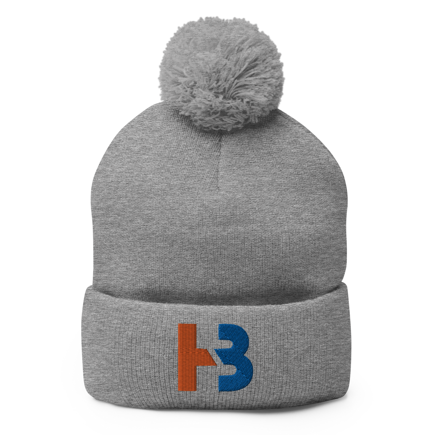 HOWARD BROWN CUFFED POM-POM BEANIE