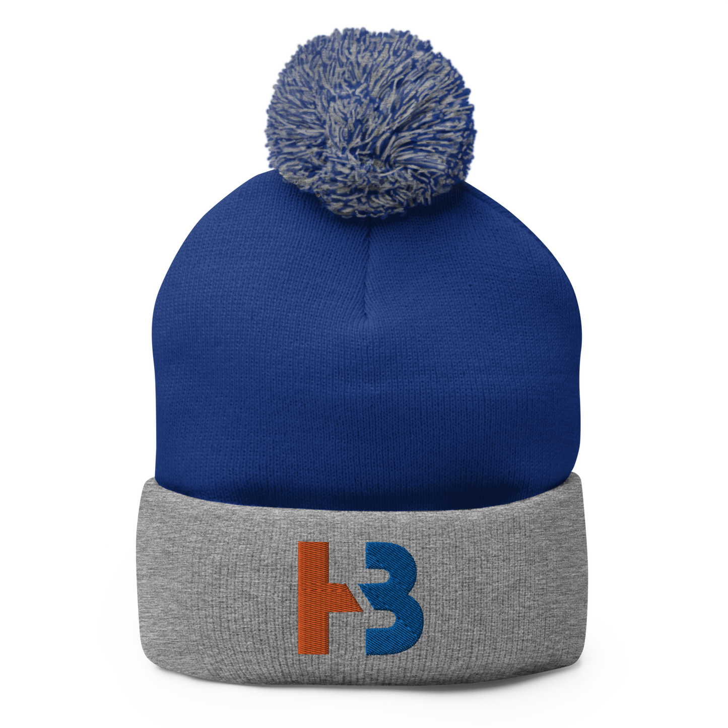 HOWARD BROWN CUFFED POM-POM BEANIE