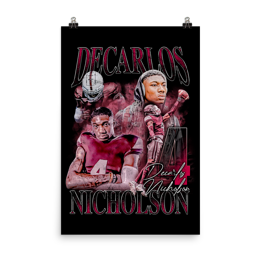 DECARLOS 24"x36" POSTER