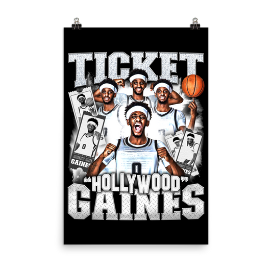 TICKET GAINES 24"x36" POSTER