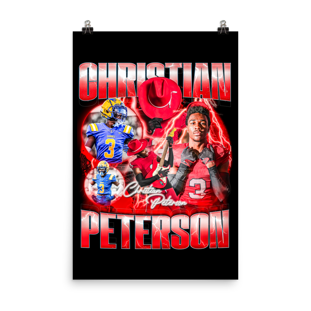 CHRISTIAN PETERSON 24"x36" POSTER