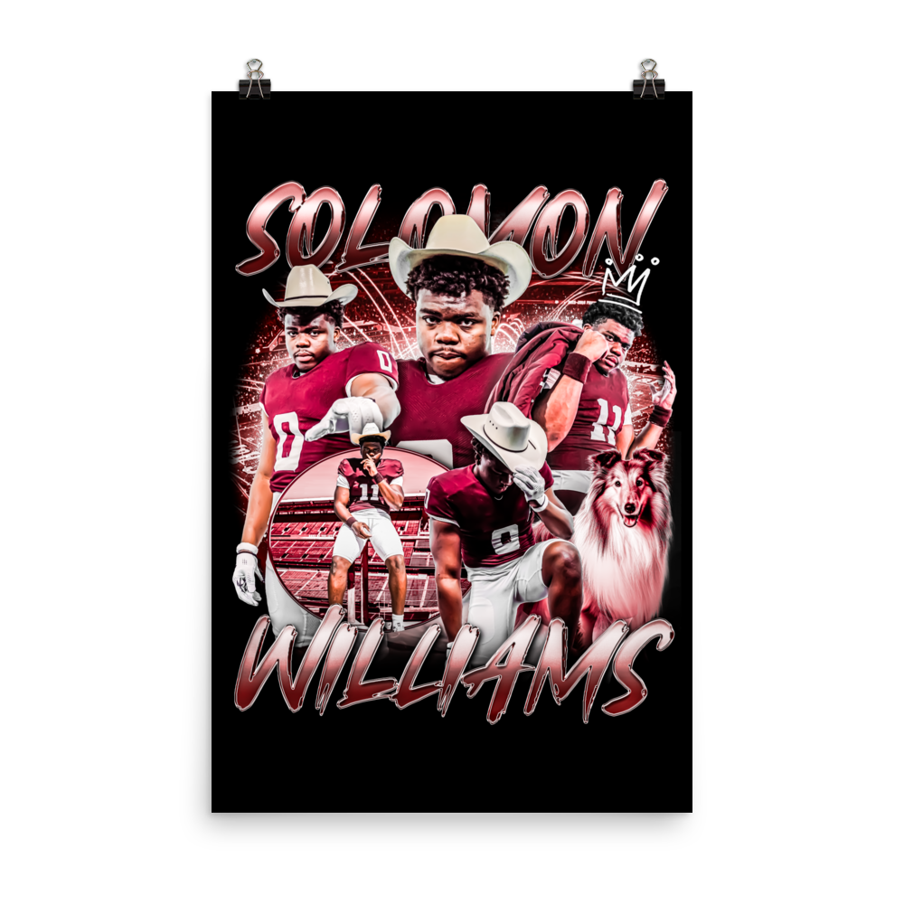 SOLOMON WILLIAMS 24"x36" POSTER