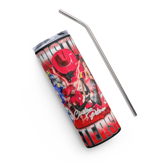 CHRISTIAN PETERSON STAINLESS STEEL TUMBLER