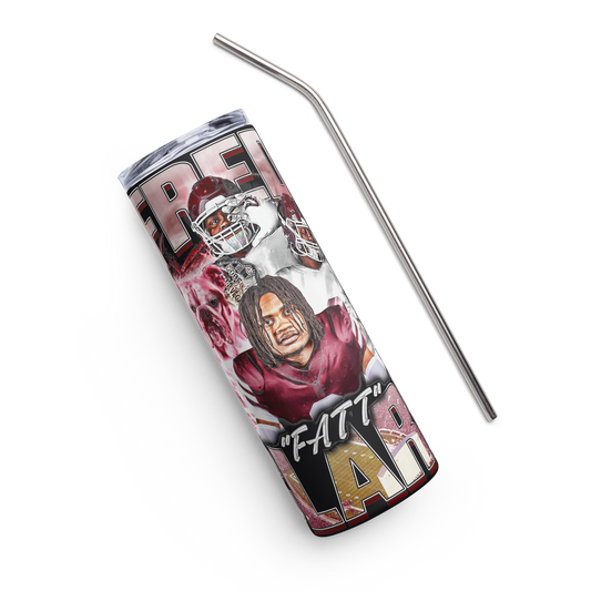 FRED CLARK STAINLESS STEEL TUMBLER