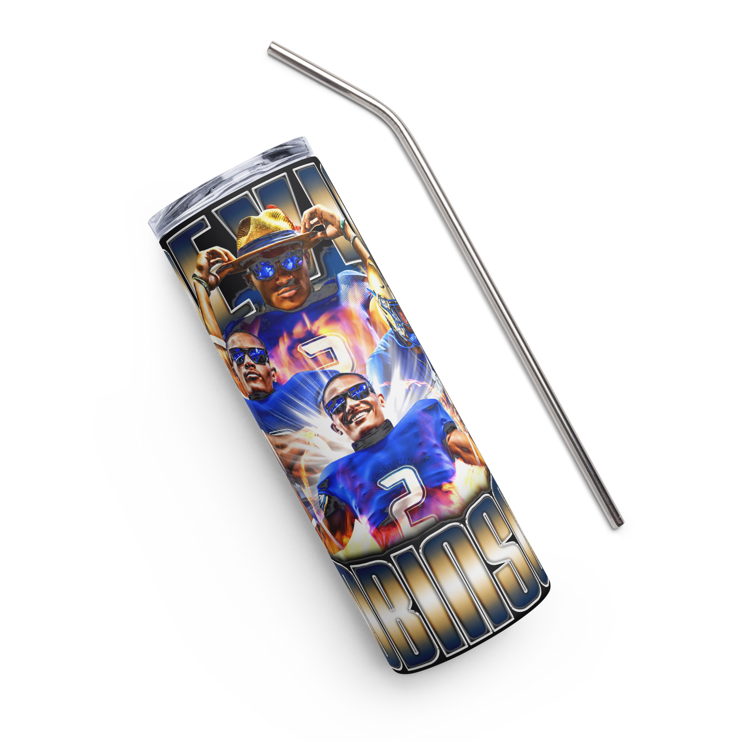 DEVIN ROBINSON STAINLESS STEEL TUMBLER